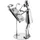 Brubaker Schraubenmännchen Architekt - Handarbeit Eisenfigur Metallmännchen Bauplaner - Metallfigur Geschenkidee für Architekten und Bauplaner