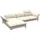 flexlux Ecksofa Salino, Funktionssofa mit Recamiere, Relaxsofa, Ecksofa, Sofa mit Arm- und Kopfteil-Verstellungen, Kaltschaum & Stahl-Wellen weiß
