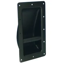 Adam Hall Hardware 34001 Schalengriff Stahl schwarz pulverbeschichtet