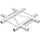 Alutruss BILOCK E-GL22 C41-H 4-Wege-Kreuz