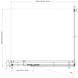 Ravak Cool Duschwand 90 x 195 cm X9VV70A00Z1