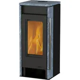 THERMIA Zyklon Stahl Schwarz/Abdeckplatte Naturstein