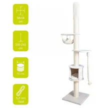 Europet Bernina Chester Kratzbaum 60 x 45 x 197 cm creme