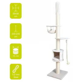 Europet Bernina Chester Kratzbaum 60 x 45 x 197 cm creme