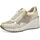 Marco Tozzi Damen Wedge Sneaker Freizeit mit Keilabsatz, Beige (Cream Comb), 38