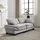 gomyway Modernes 2-Sitzer-Samtsofa, für wohnzimmer/schlafzimmer/büro, 224x81x81 cm, Hellgrau