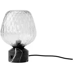 &Tradition - Blown SW6 Tischleuchte Nero Marquina & Silver Lustre