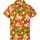 King Kameha Funky Hawaiihemd Kids Kinder Jungs, Kurzarm, Print Pineapple Flowers, Orange, 10 - 10 Jahre