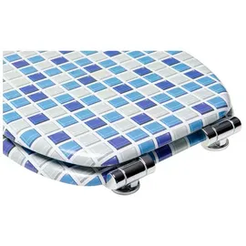 Sanilo WC-Sitz Mosaik Blau,