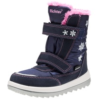 Richter Kinderschuhe Jungen Mädchen Husky2.0 Schneestiefel, atlan/Fuchsia/silv, 27 EU