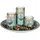 levandeo Teelichthalter Set B25cm Holz Grün