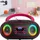 Denver TDB-212P DAB+, DAB, FM AUX, USB, Bluetooth®, CD Schwarz, Pink