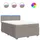 vidaXL Boxspringbett 140 x 200 cm Taupe