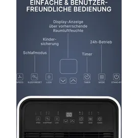 Comedes Luftentfeuchter Comedes Demecto 30 eco, bis 50m2, 25 Liter/Tag