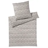 ELEGANTE Desire Gestreift Grau 155 x 220 cm + 80 x 80 cm