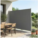 Songmics Seitenmarkise 200 x 400 cm grau Aluminium