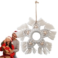 Weihnachts-Türdekoration, Verstellbarer Schneeflocken-Türbehang, hängende Schneeflocken-Dekoration, Schneeflocken-Türswag, Feiertags-Türhänger für Familie, Freunde, Kollegen, Männer, Frauen, Geschenk
