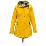 MADSea Regenjacke Friesennerz Friesennerz Streifen Innenfutter maritim gelb 46