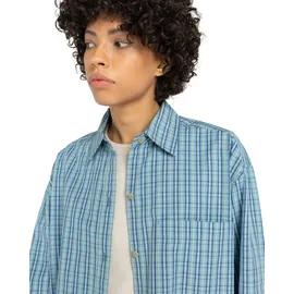 Element Langarmshirt "Napkins", Damen, Gr. M, napkins blau, Obermaterial: 100% Baumwolle., Shirts Langarmshirt