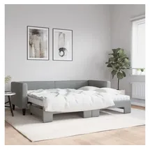 vidaXL Tagesbett 80 x 200 cm Hellgrau