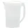 ENGELLAND - 1 x Getränkekrug mit Deckel, Weiß-Transparent, für Saft, Wasser, Eistee, Softdrinks, Kanne, Behälter, Kühlschrankkrug, Multifunktionsbox, 2 Liter, Füllskala, BPA-frei, Kunststoff
