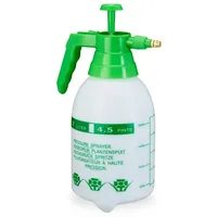 Relaxdays 2 x Pumpsprühflasche, einstellbare Messingdüse, Pflanzen Bewässerung, Pestizide,