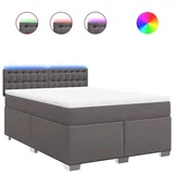 vidaXL Boxspringbett 140 x 200 cm Grau