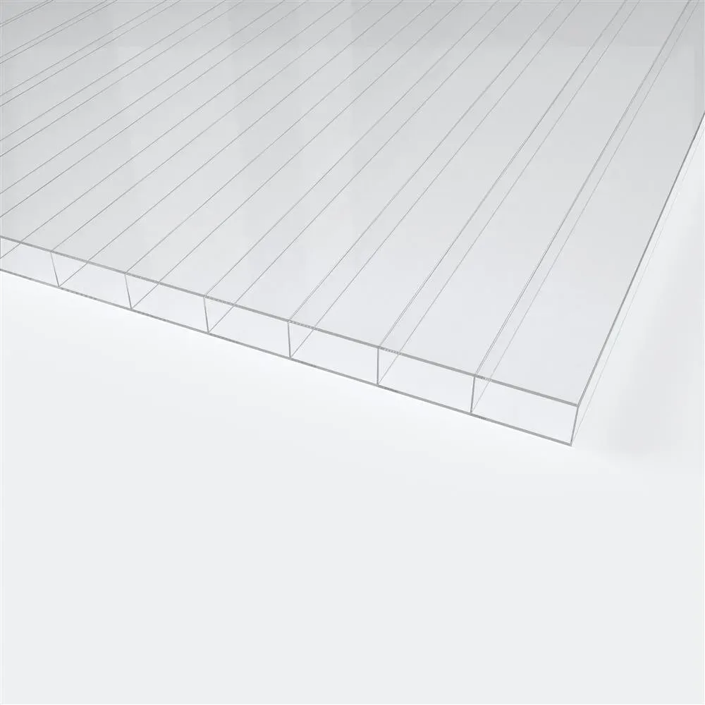 Exolon® Doppelstegplatten 16 mm multi UV 16/30 Farblos - Polycarbonat 1200 x 2000