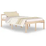 Seniorenbett 120x200 cm Massivholz Kiefer - Braun/Bunt