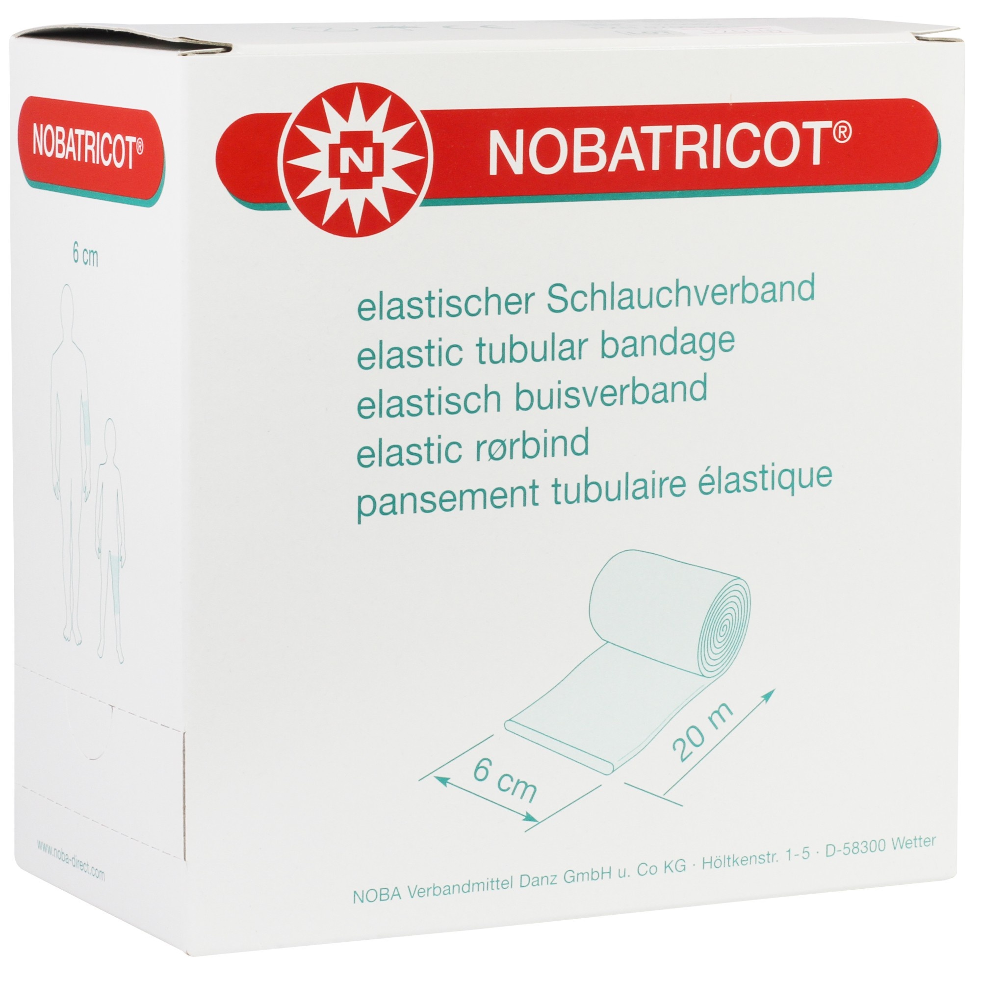 NOBATRICOT Elastischer Schlauchverband gerollt