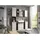 Stella Trading Unterschrank Gloss 34 x 72 x 31 cm Anthrazit/Weiß Hochglanz