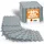 NEOLYMP Bodenschutzmatte Fitness extra Dicke und robuste Gummimatte Fitnessboden - Puzzlematte, Bodem, Gymnastikmatte, Sportmatte, Fitnessmatte Grau 8 Matten | 0,7 m2)