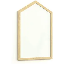 ALLBoards Magnettafel – Magnetisches, trocken abwischbares Whiteboard in Form eines Hauses, mit Holzrahmen