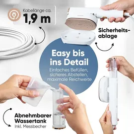 ProfiCare Dampfglätter PC-DG 3124 pink/weiß