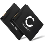 CELLONIC 2X Ersatzakku für AVM Fritz Fon 2000, 2446, C4, C5, M2, MT-F Telefon Ersatz Akku 312BAT006, BAK130506, 750mAh wiederaufladbare Batterie Telefonakku