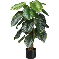 CREATIV green Künstliche Pflanze Philodendron scandens 90cm im Topf