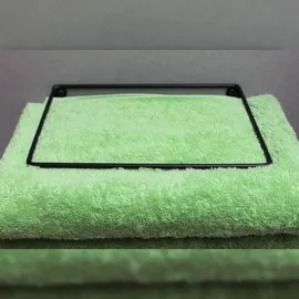 DanDiBo Ambiente DanDiBo Handtuchhalter Wand Handtuchregal zur Wandmontage 20 cm 93820 Unsichtbar Schwebend Wandhandtuchhalter Metall Schwarz Modern Design