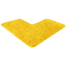 WohnDirect Eckbadematte Gelb 100 x 100 cm