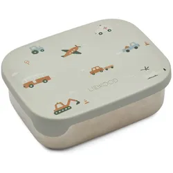 LIEWOOD - Arthur Lunchbox mit Deckel, Fahrzeuge, dove blue mix