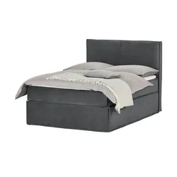 Boxi Boxspringbett 140 x 200 cm  Boxi ¦ grau ¦ Maße (cm): B: 140 H: 125