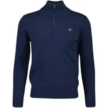 GANT Troyer »CLASSIC COTTON HALF ZIP«, Strickpullover, Baumwolle Jeansblau Melange 2XL