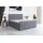 A&J MöbelLand Boxspringbett TOKI 160x200 mit 2 Bettkästen, Bonell-Matratze und Topper. Farbe: Grau - Grau