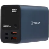 Tellur Power Bank Ultra Pro PD903 27000mAh BLue (27000 mAh, 100 W), Powerbank, Blau