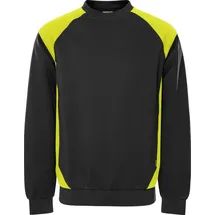 Fristads Sweatshirt 7148 GSM - Schwarz/Gelb/4XL 300510-982-4XL