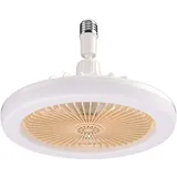 kleiners Deckenventilator Mit Beleuchtung, Deckenventilator Mit Led-licht, Deckenlampe Mit Ventilator, 3 Geschwindigkeiten, E27 Lampenfassung, Deckenventilator Für Schlafzimmer, Wohnzimmer, Wohnheim