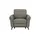 Uno Relaxsessel Basel Leder 99 x 87 x 96 cm Grau elektrisch