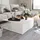 furnicato Couchtisch Weiß Holz 80 x 31 x 80 cm