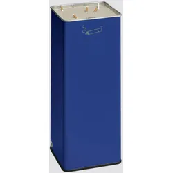 PROREGAL Robuster Ascher mit herausnehmbarem Sandsieb für Eingangsbereiche | HxBxT 66,5x26x26cm | Verzinkter Stahl | Blau | Ascher Aschenbecher