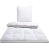 Balette Daunenbettdecke + Kopfkissen "140 Jahre Balette, in 5 Wärmeklassen, Made in Germany, Downpass", weiß, B/L: 135cm x 200cm Anzahl Teile 1, B/L: 80cm x 80cm Anzahl Teile 1, Bezug: Baumwolle Füllung: Entendaune/-feder, polarwarm, Bettdecken Bezug: 100%