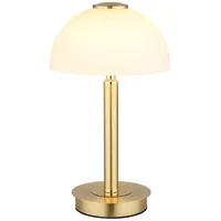 GLOBO LED Tischleuchte Touch Tischlampe Touchdimmer Schlafzimmerleuchte messing Glas